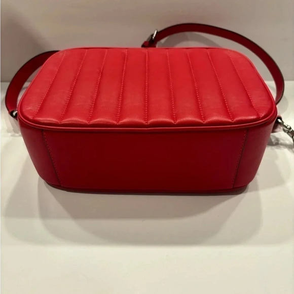 Coach Candy / Apple Red Puffy Quilted Jes Crossbody Purse Comparable Val… - Picture 8 of 9